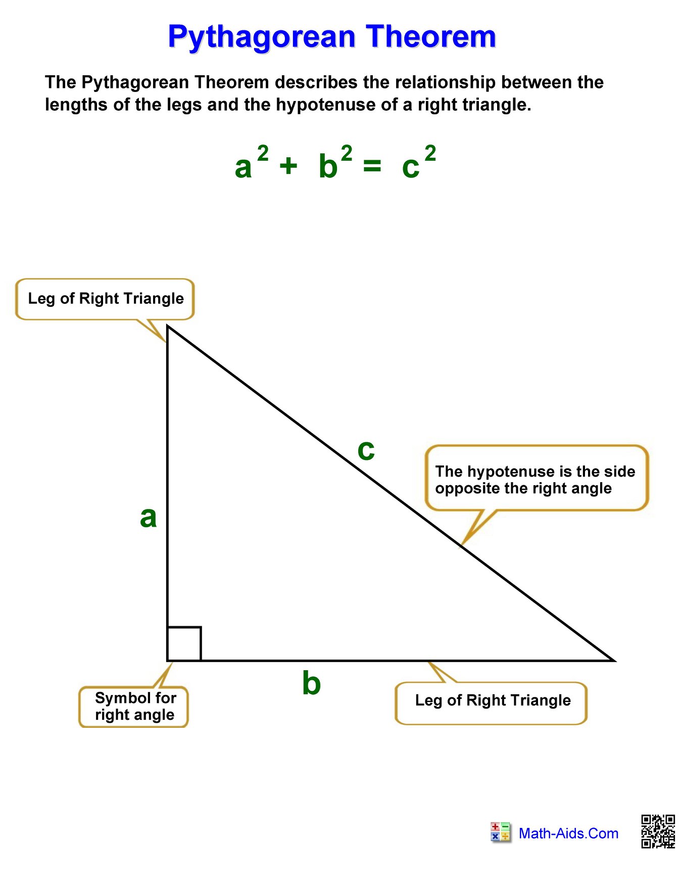 Free Math Worksheets Pythagorean Theorem Word Problems